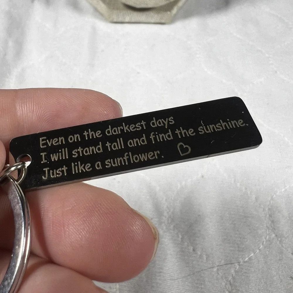Sunflower key chain
